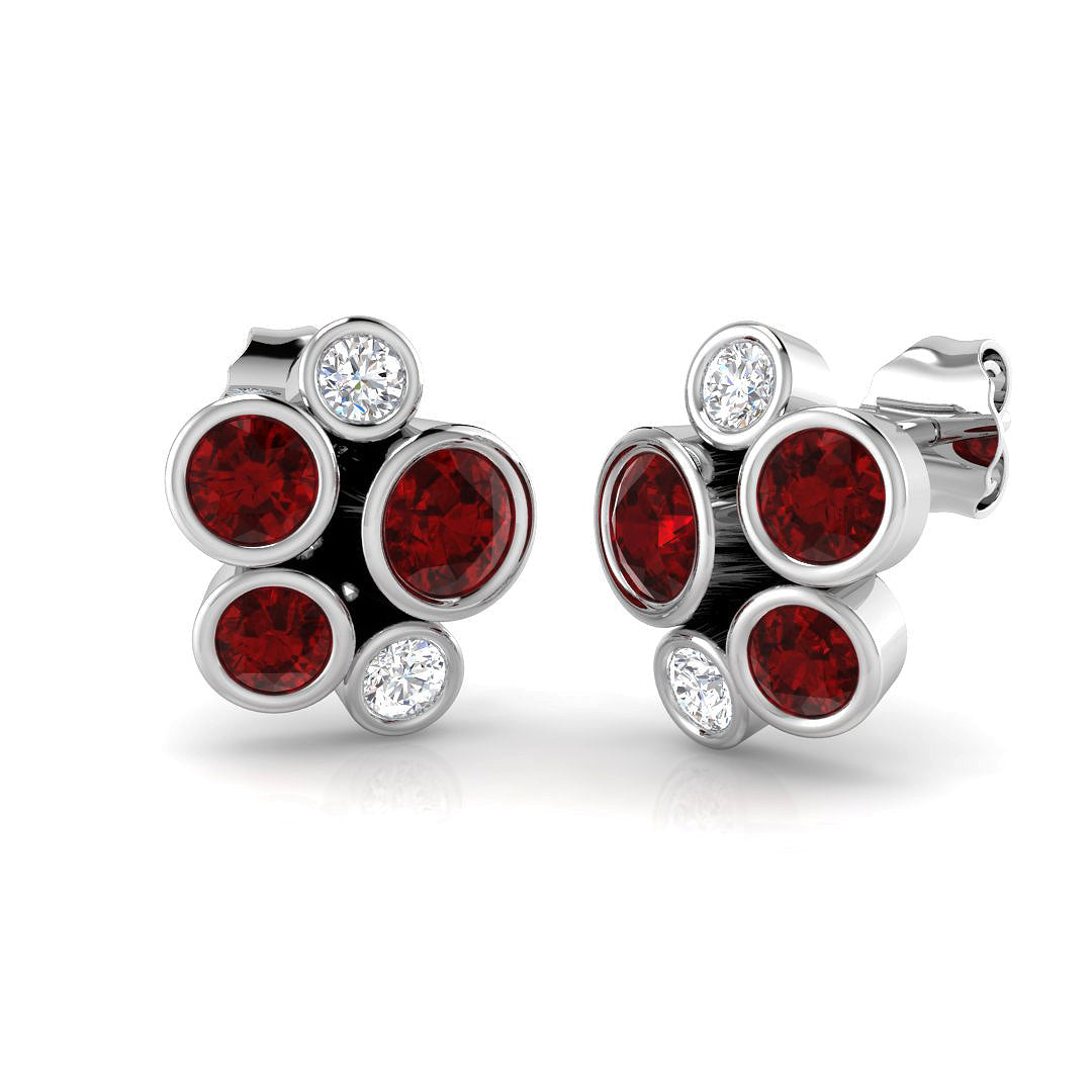 SE6195 — Earrings - 9k White Gold