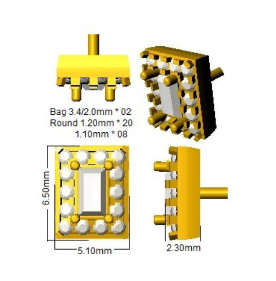 SE6196 — Earrings - 9k Yellow Gold detail
