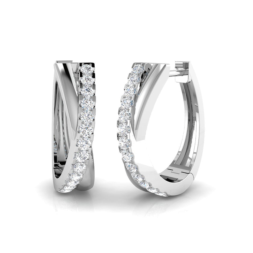 SE6210 — Earrings - 9k White Gold
