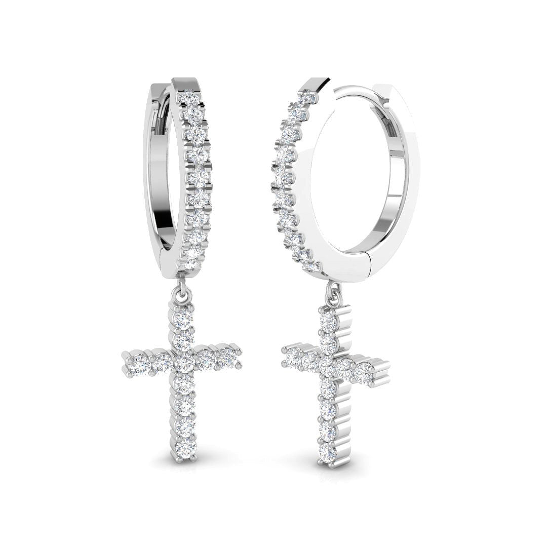 SE6219 — Earrings - 9k White Gold