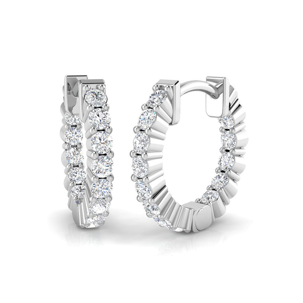 SE6222 — Earrings - 9k White Gold