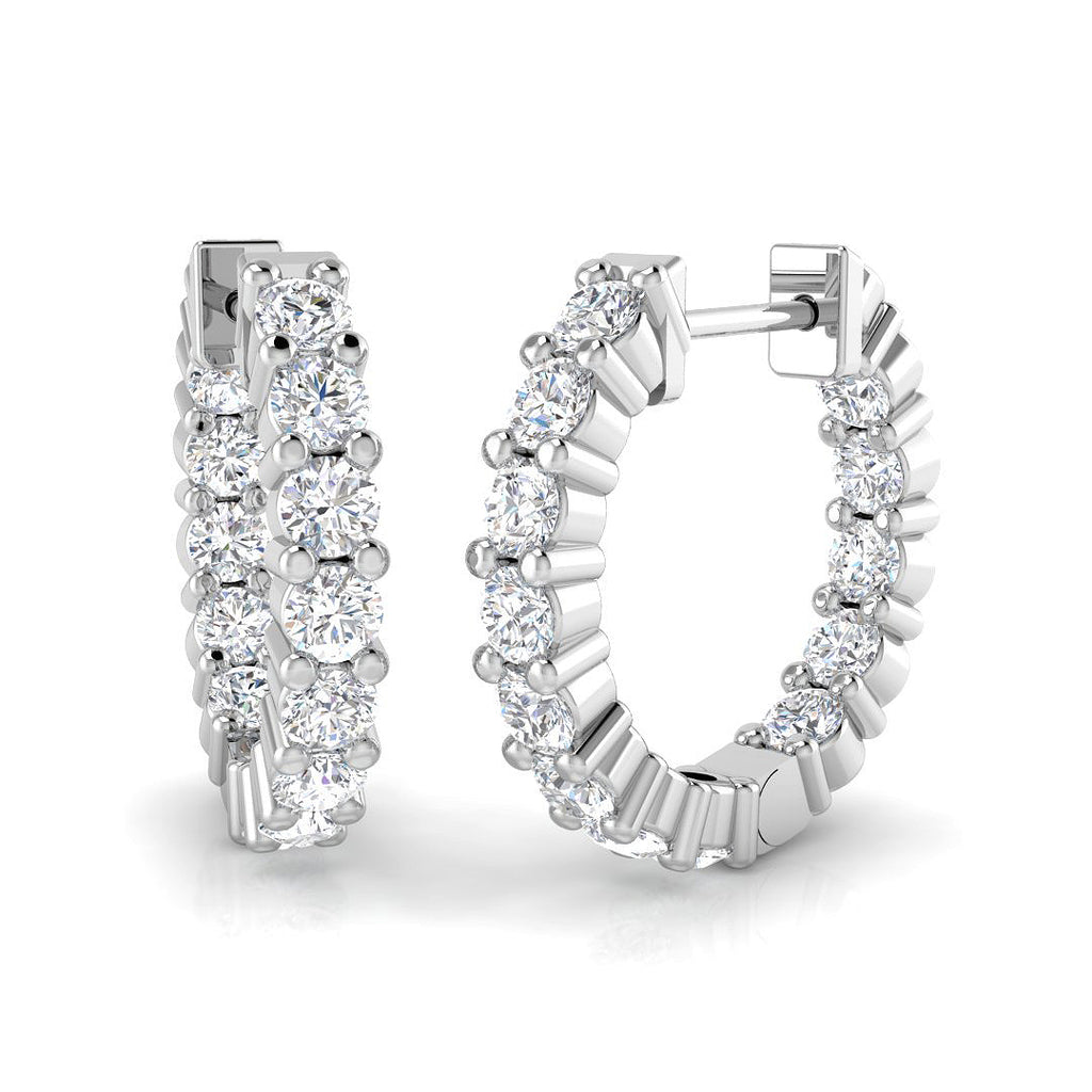 SE6224 — Earrings - 9k White Gold