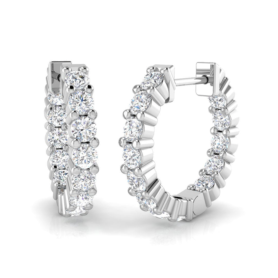 SE6224 — Earrings - 9k White Gold