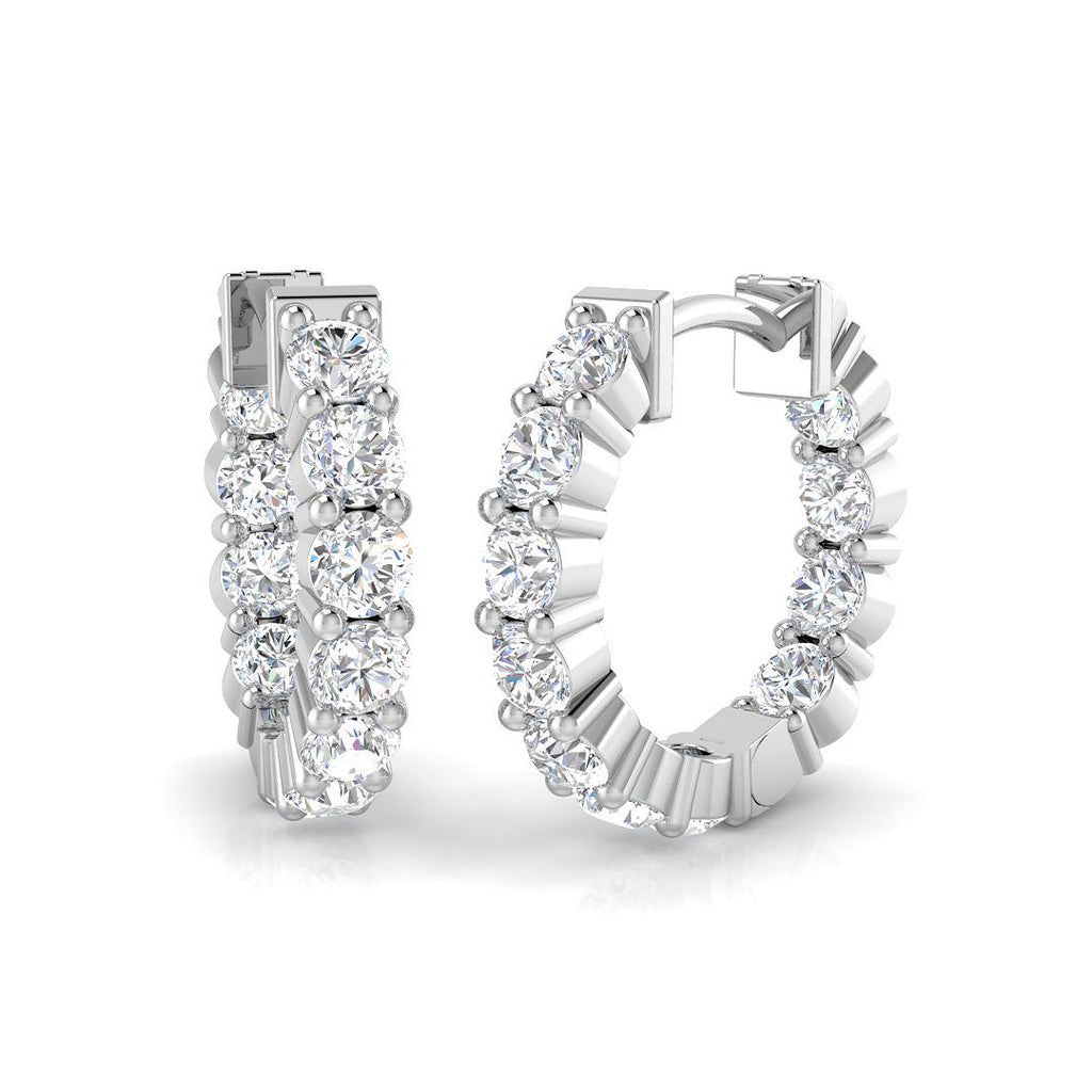 SE6225 — Earrings - 9k White Gold