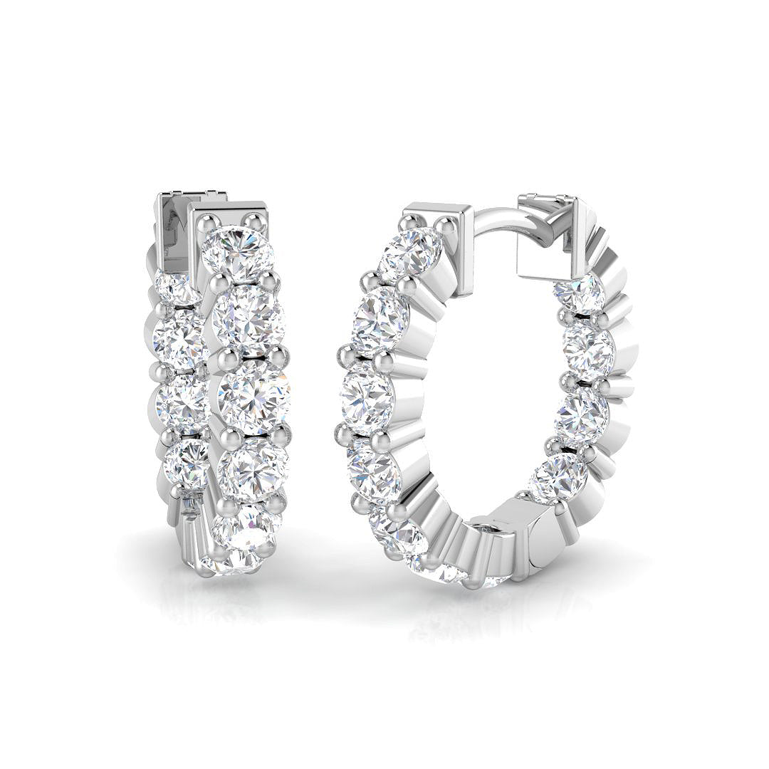 SE6225 — Earrings - 9k White Gold