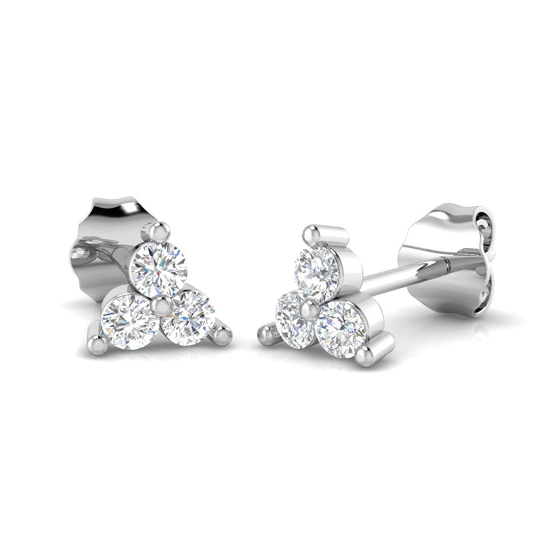 SE6227 — Earrings - 9k White Gold