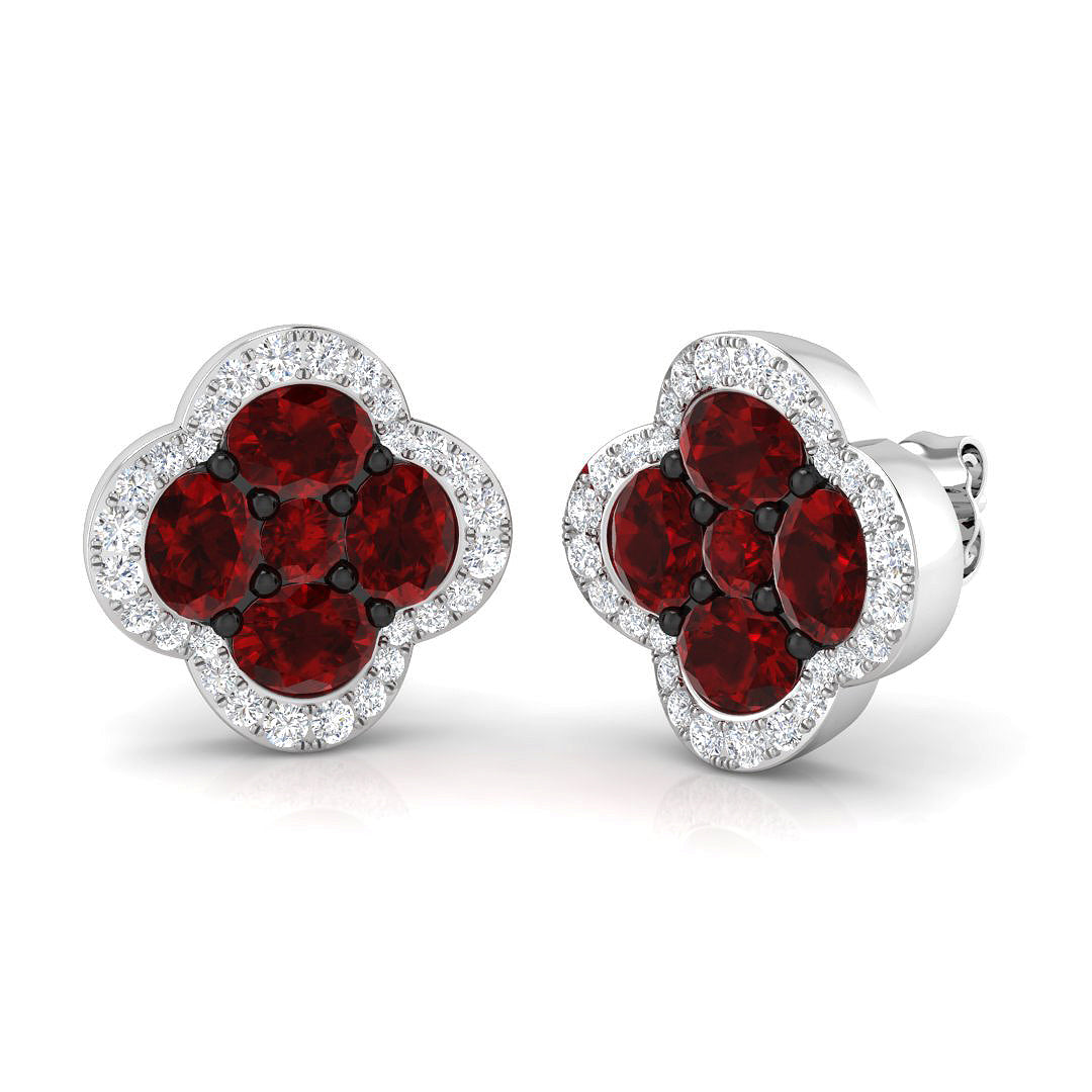SE6274 — Earrings - 9k White Gold