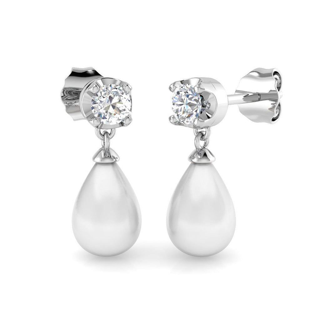 SE6277 — Earrings - 9k White Gold