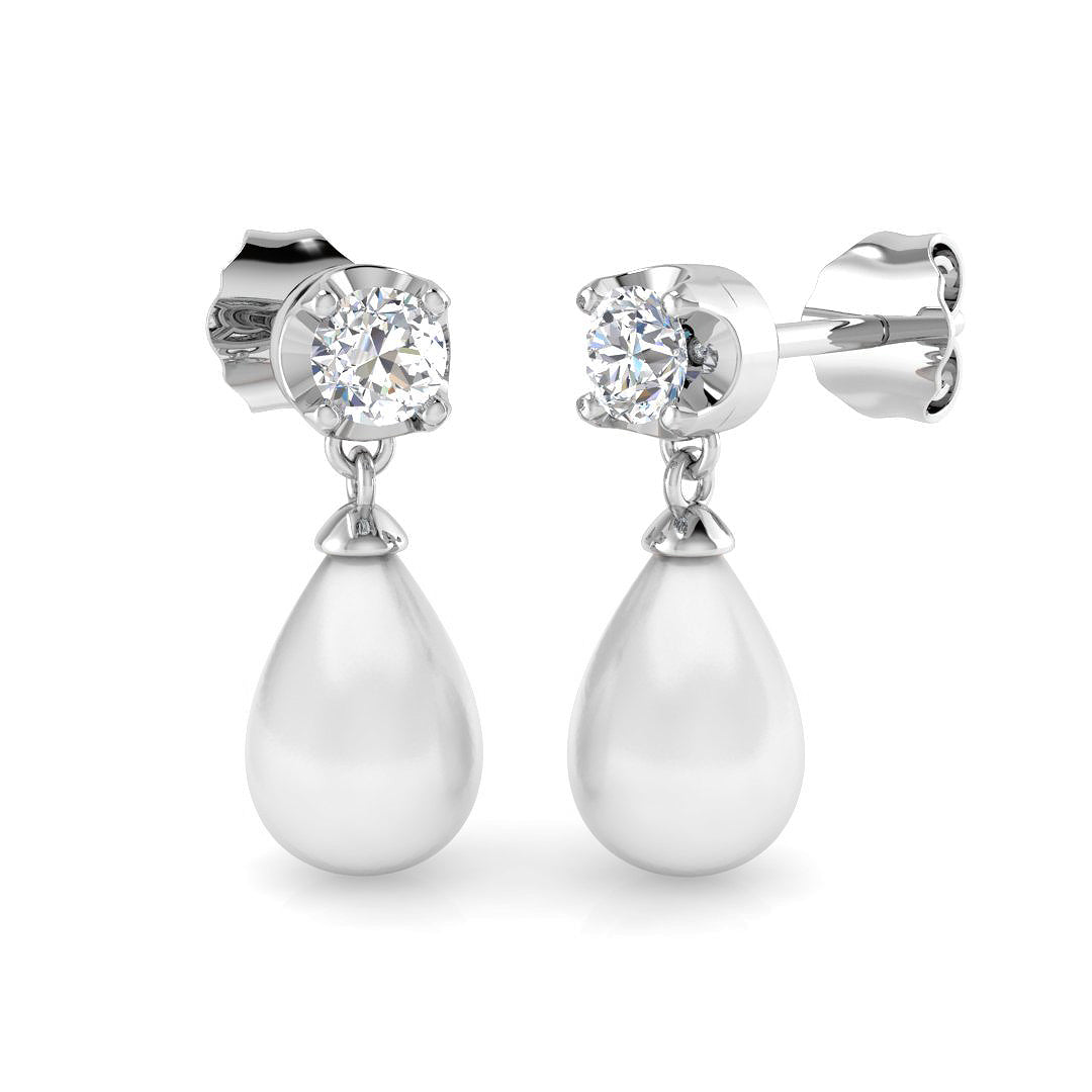SE6277 — Earrings - 9k White Gold