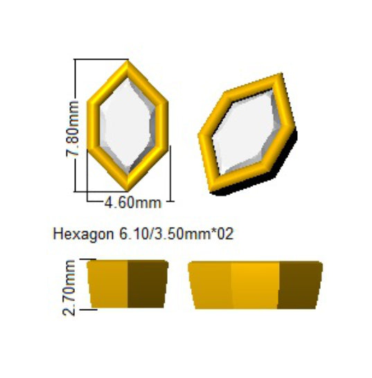 SE6278 — Earrings - 9k Yellow Gold detail