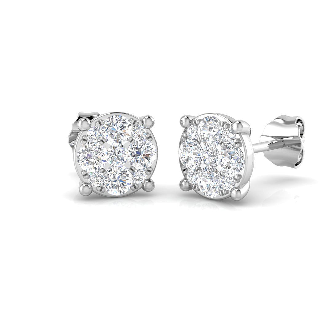 SE6283 — Earrings - 9k White Gold