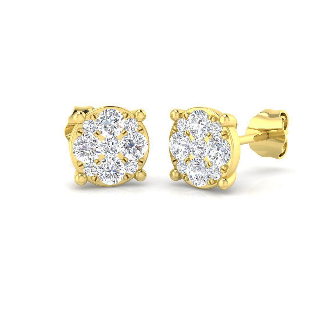 SE6283 — Earrings - 9k Yellow Gold