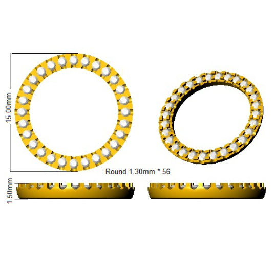 SE6291 — Earrings - 9k Yellow Gold detail