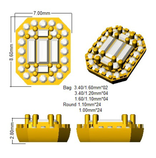 SE6312 — Earrings - 9k Yellow Gold detail
