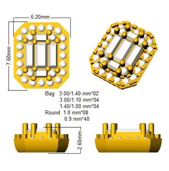 SE6313 — Earrings - 9k Yellow Gold detail