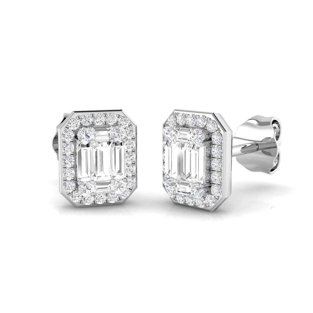 SE6313 — Earrings - 9k White Gold