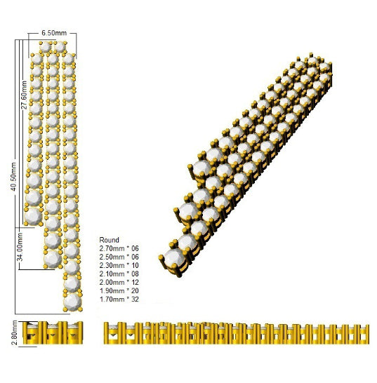 SE6319 — Earrings - 9k Yellow Gold detail