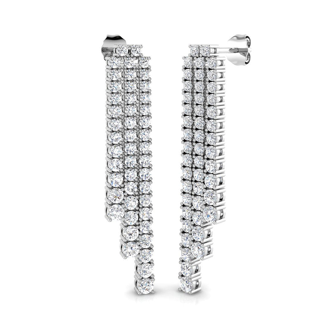 SE6319 — Earrings - 9k White Gold