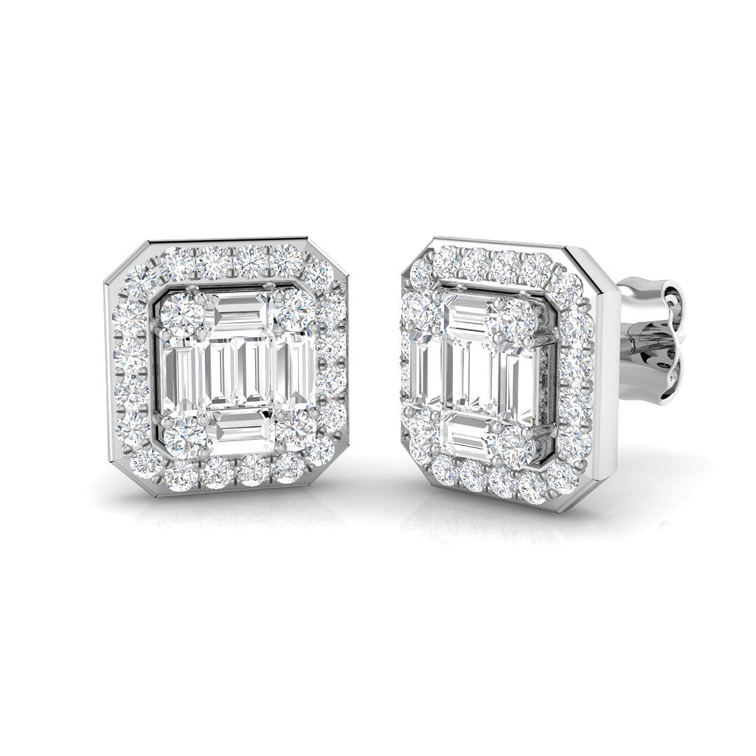 SE6327 — Earrings - 9k White Gold