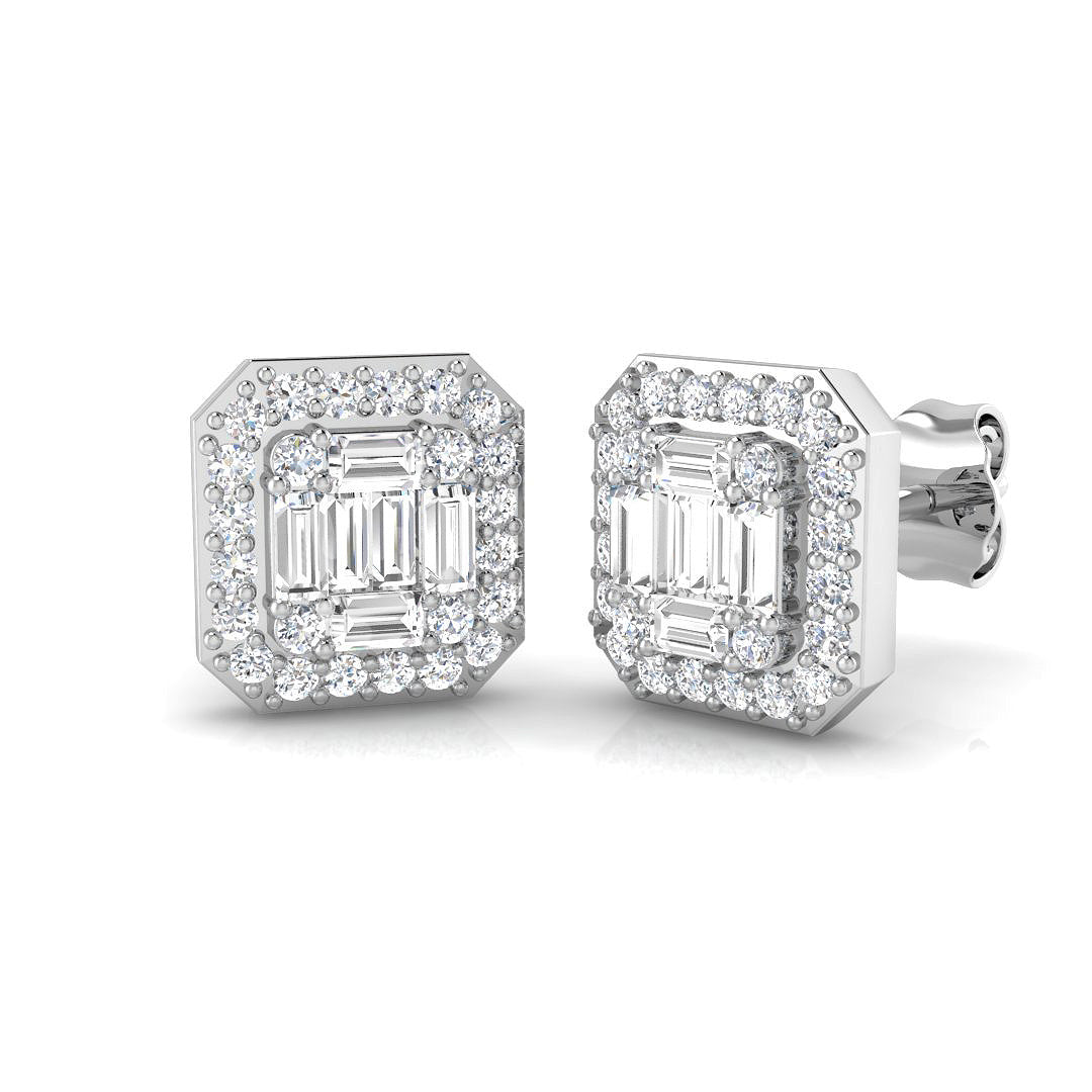 SE6328 — Earrings - 9k White Gold