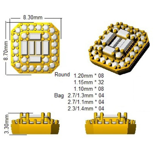 SE6328 — Earrings - 9k Yellow Gold detail