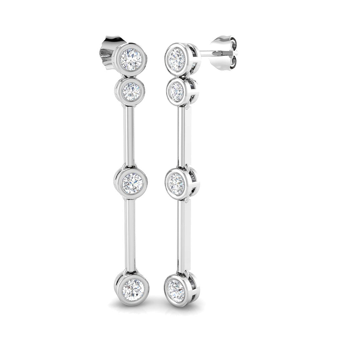 SE6331 — Earrings - 9k White Gold