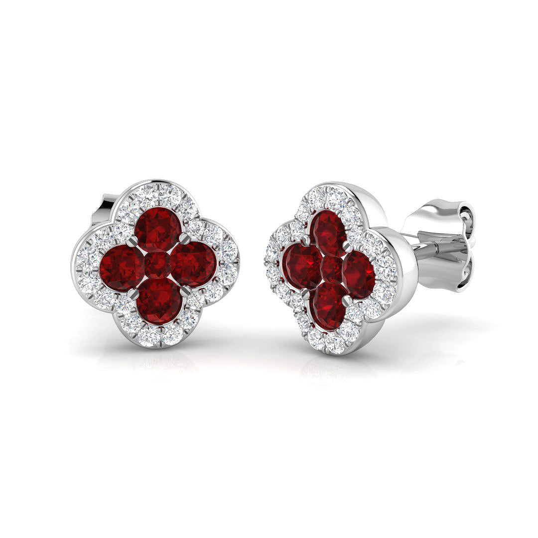 SE6338 — Earrings - 18 KT White Gold