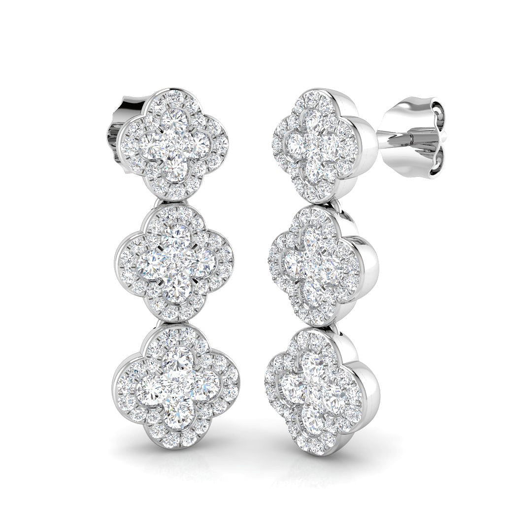 SE6348 — Earrings - 9k White Gold