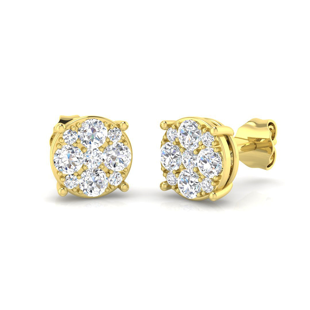 SE6358 — Earrings - 9k Yellow Gold