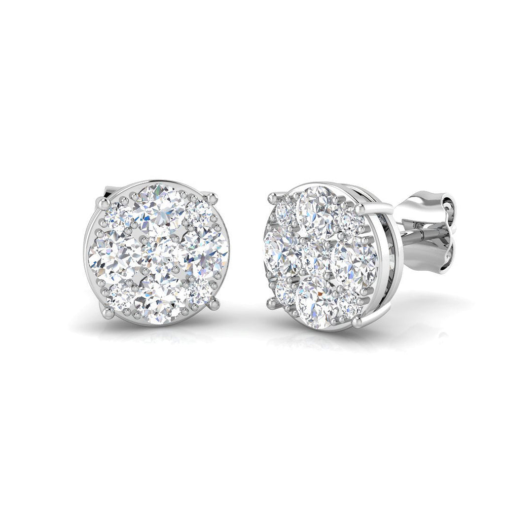 SE6359 — Earrings - 9k White Gold