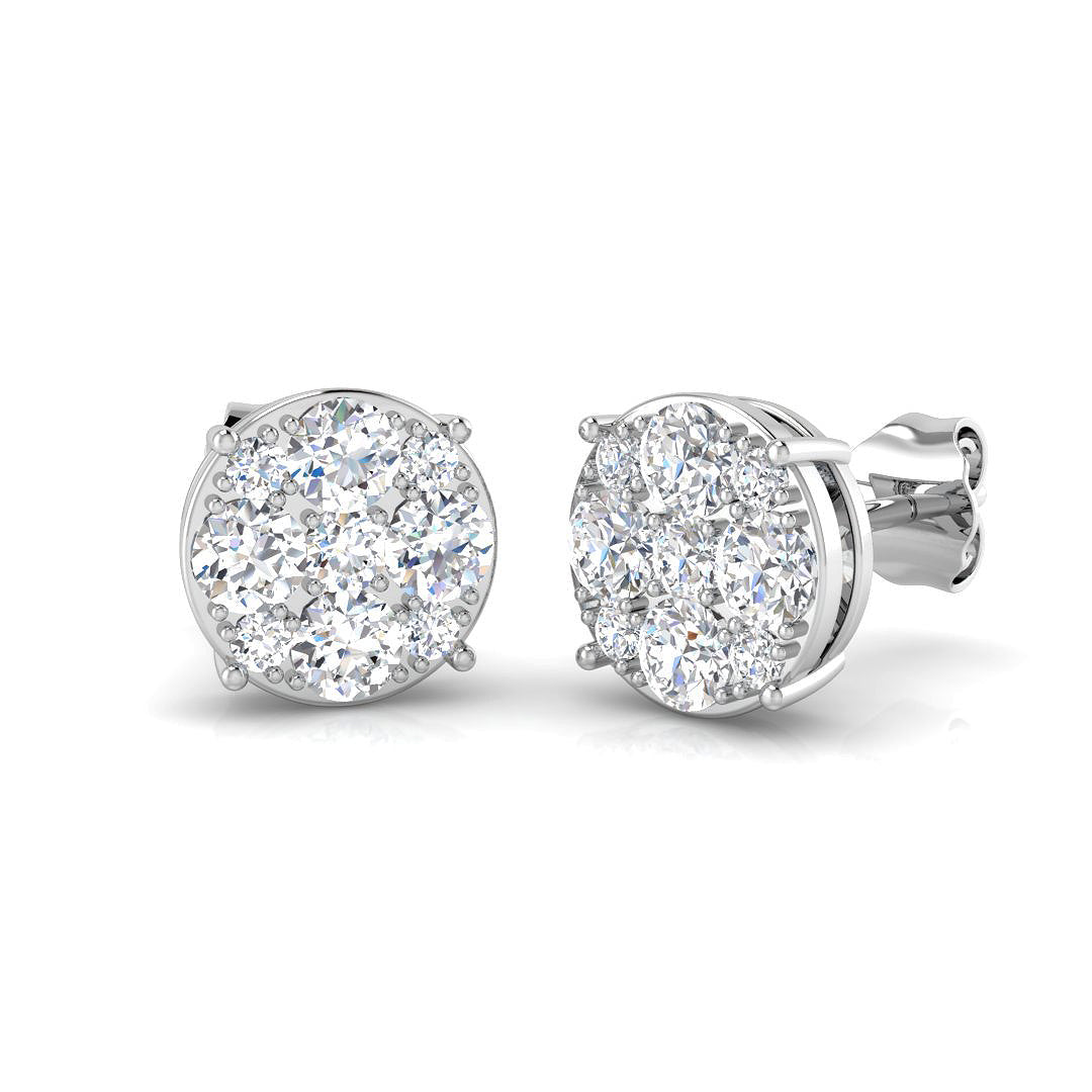 SE6359 — Earrings - 9k White Gold