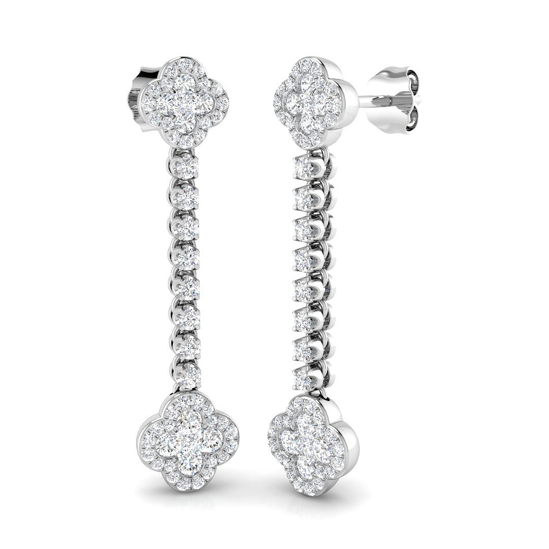 SE6365 — Earrings - 9k White Gold