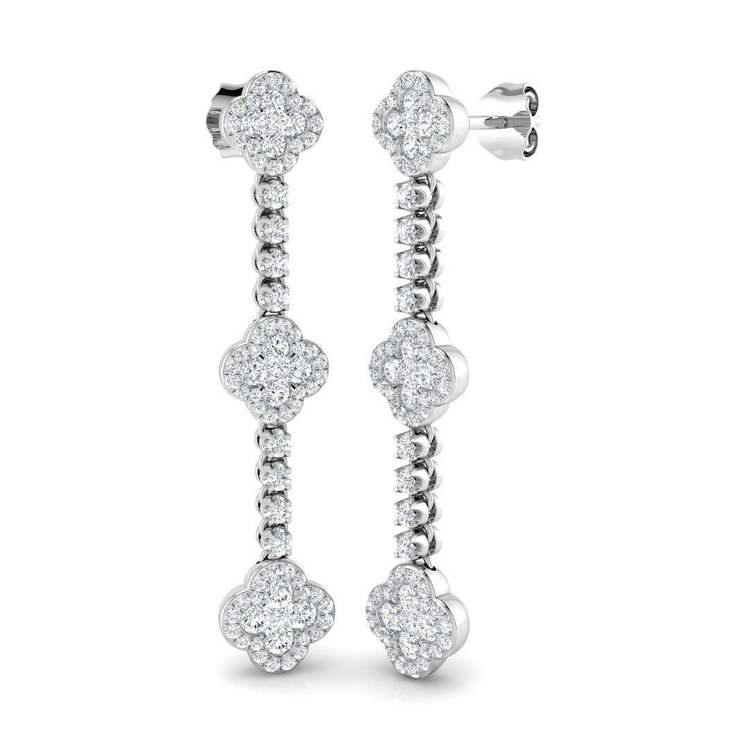 SE6366 — Earrings - 9k White Gold