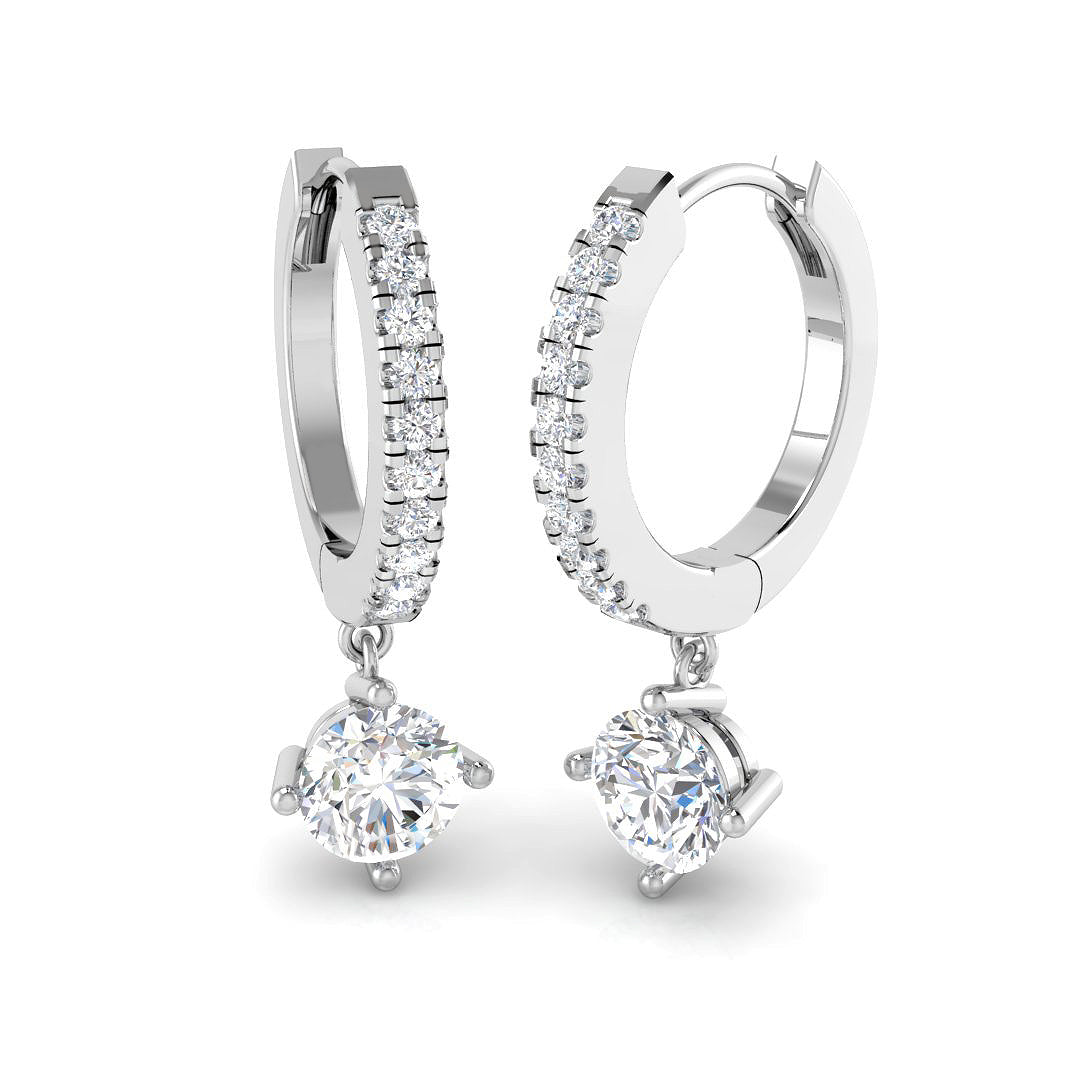 SE6369 — Earrings - 9k White Gold
