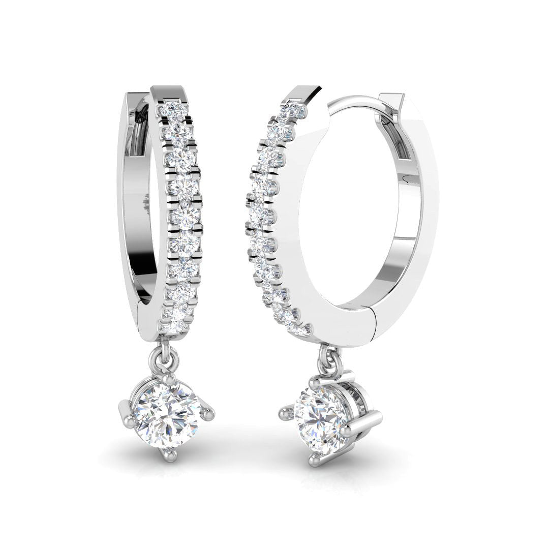 SE6370 — Earrings - 9k White Gold