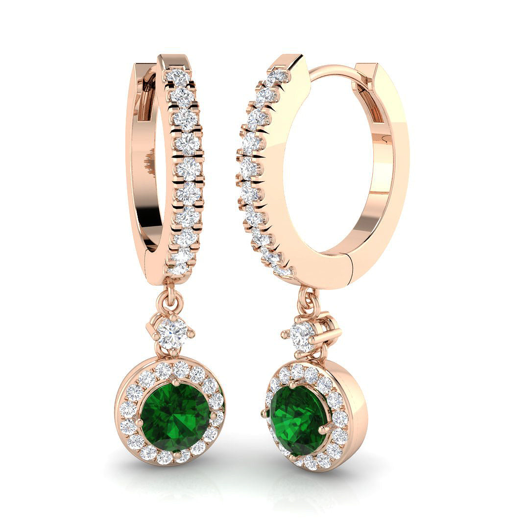 SE6376-4.5MM — Earrings - 9k Rose Gold
