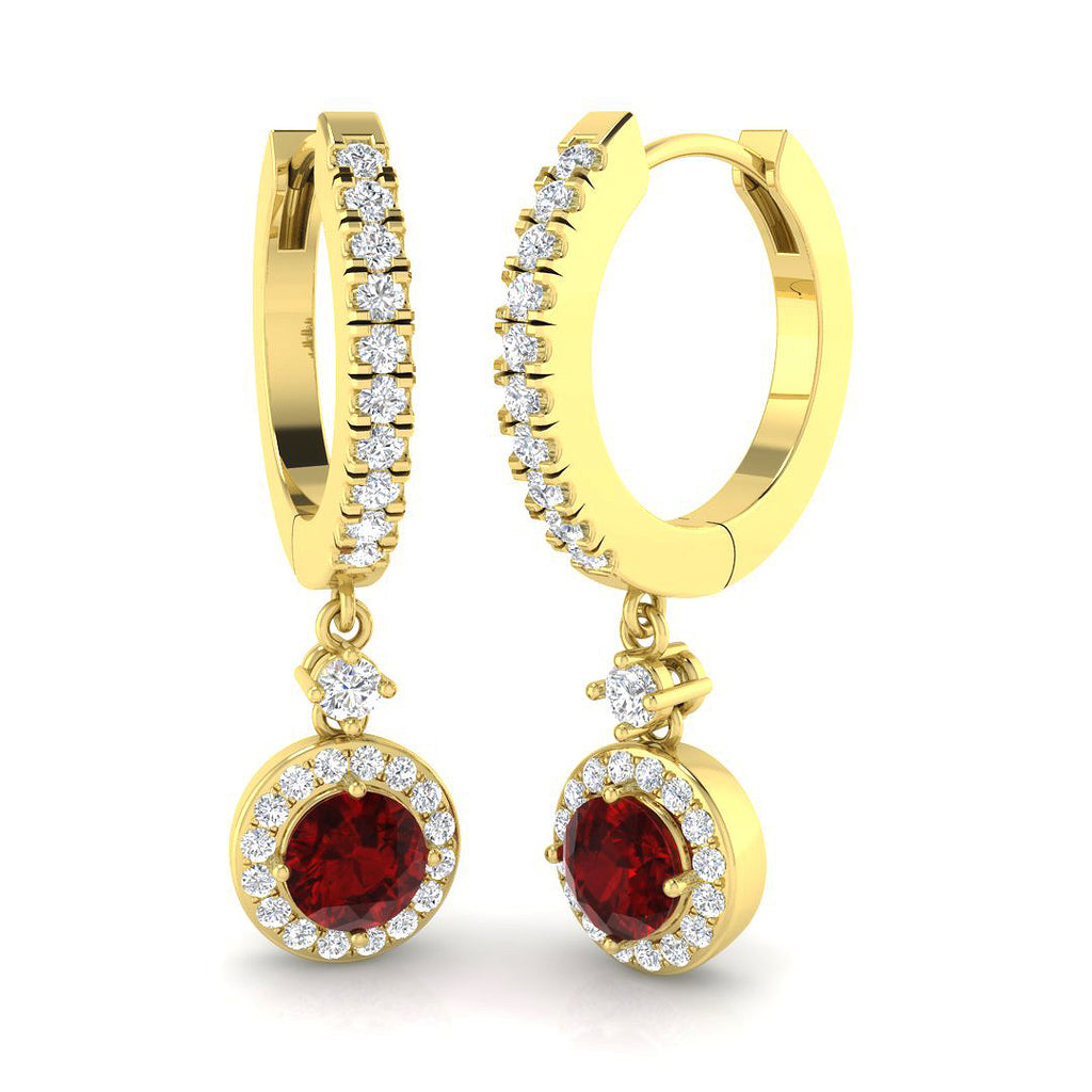 SE6376-4.5 — Earrings - 18 KT Yellow Gold