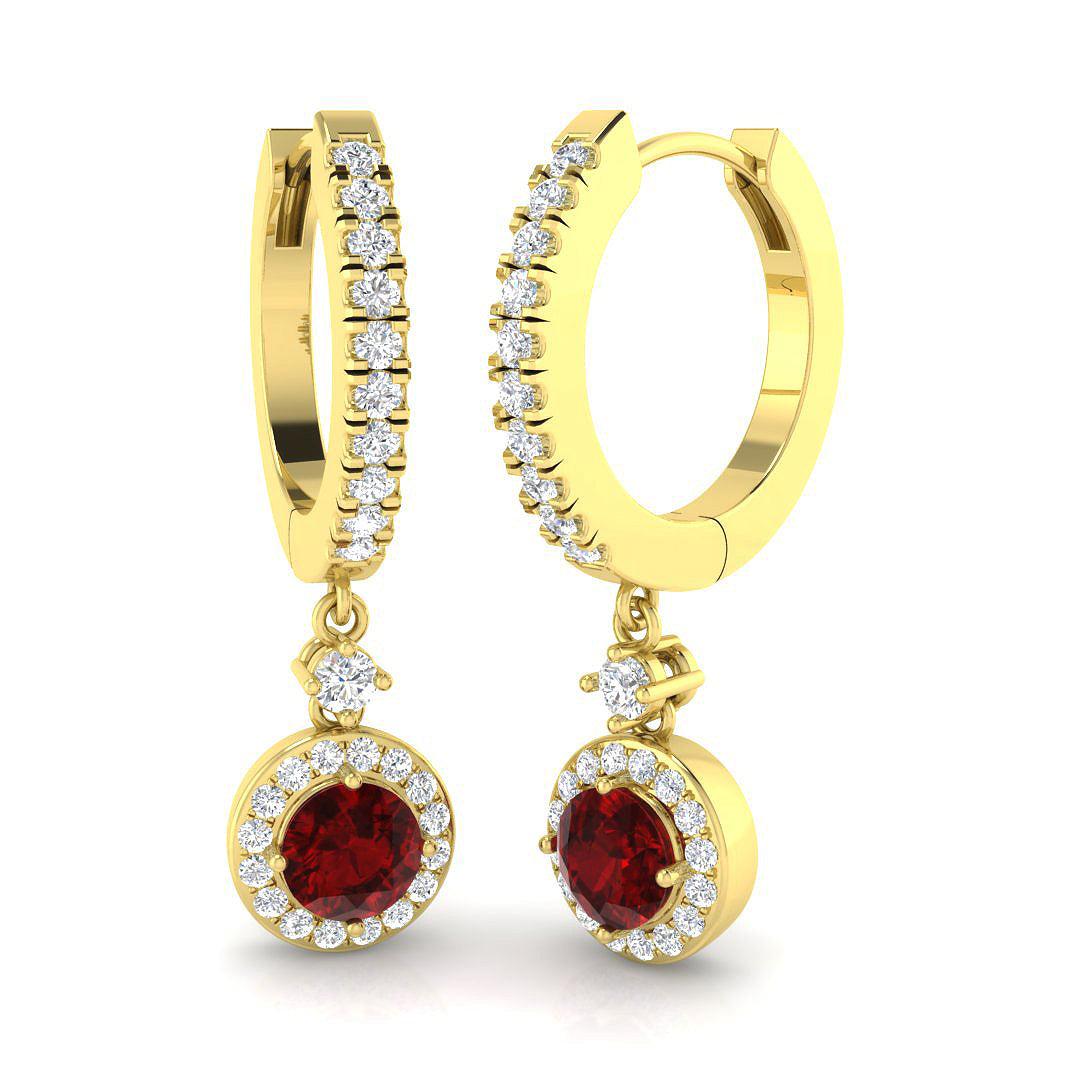 SE6376-4.5 — Earrings - 18 KT Yellow Gold