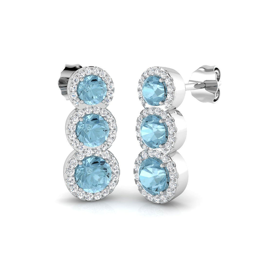 SE6377 — Earrings - 9k White Gold