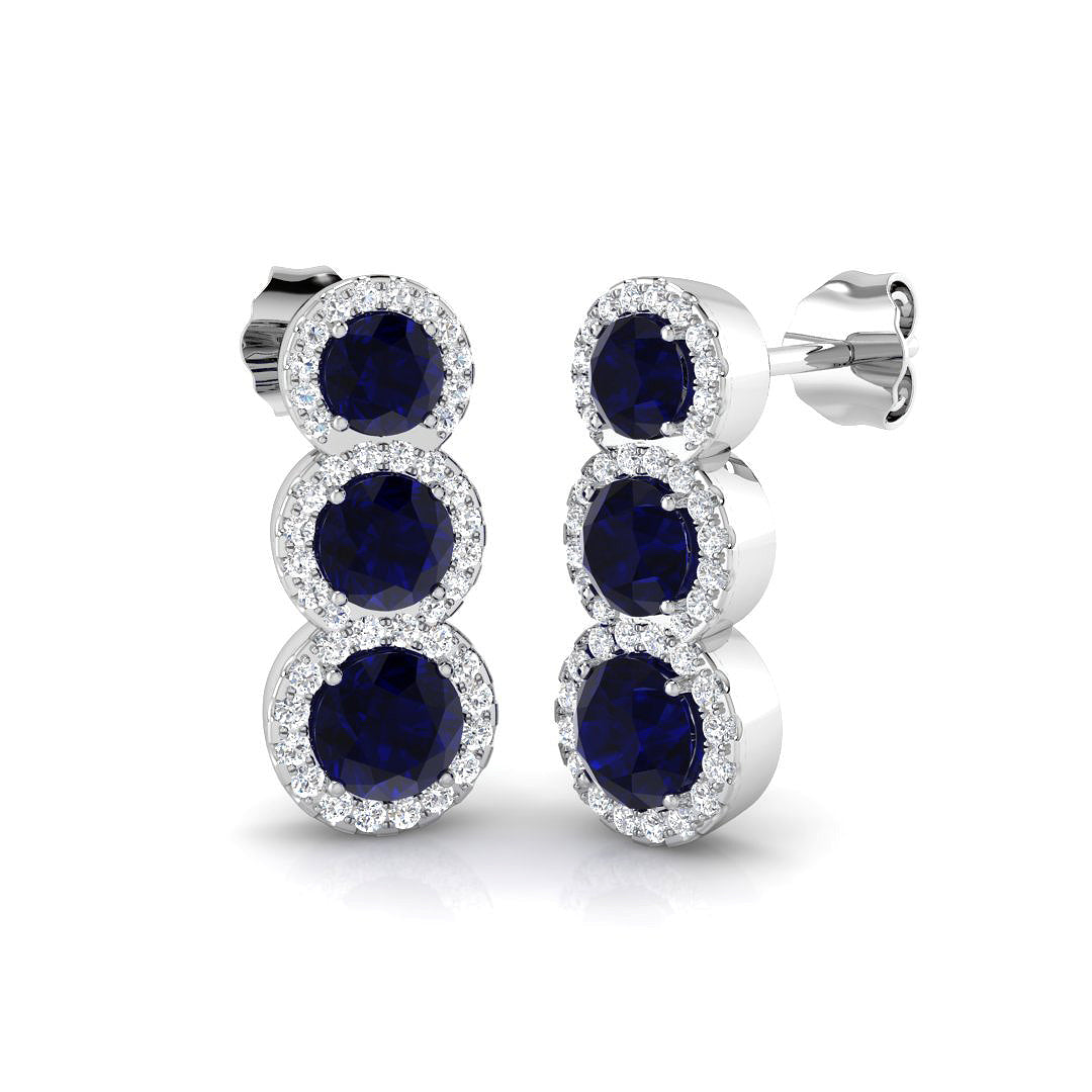 SE6377 — Earrings - 9k White Gold