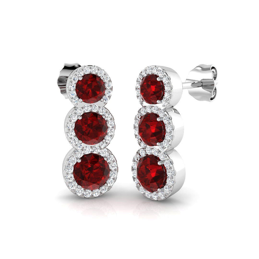 SE6377 — Earrings - 9k White Gold