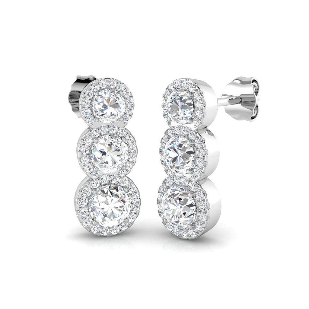 SE6377 — Earrings - 9k White Gold
