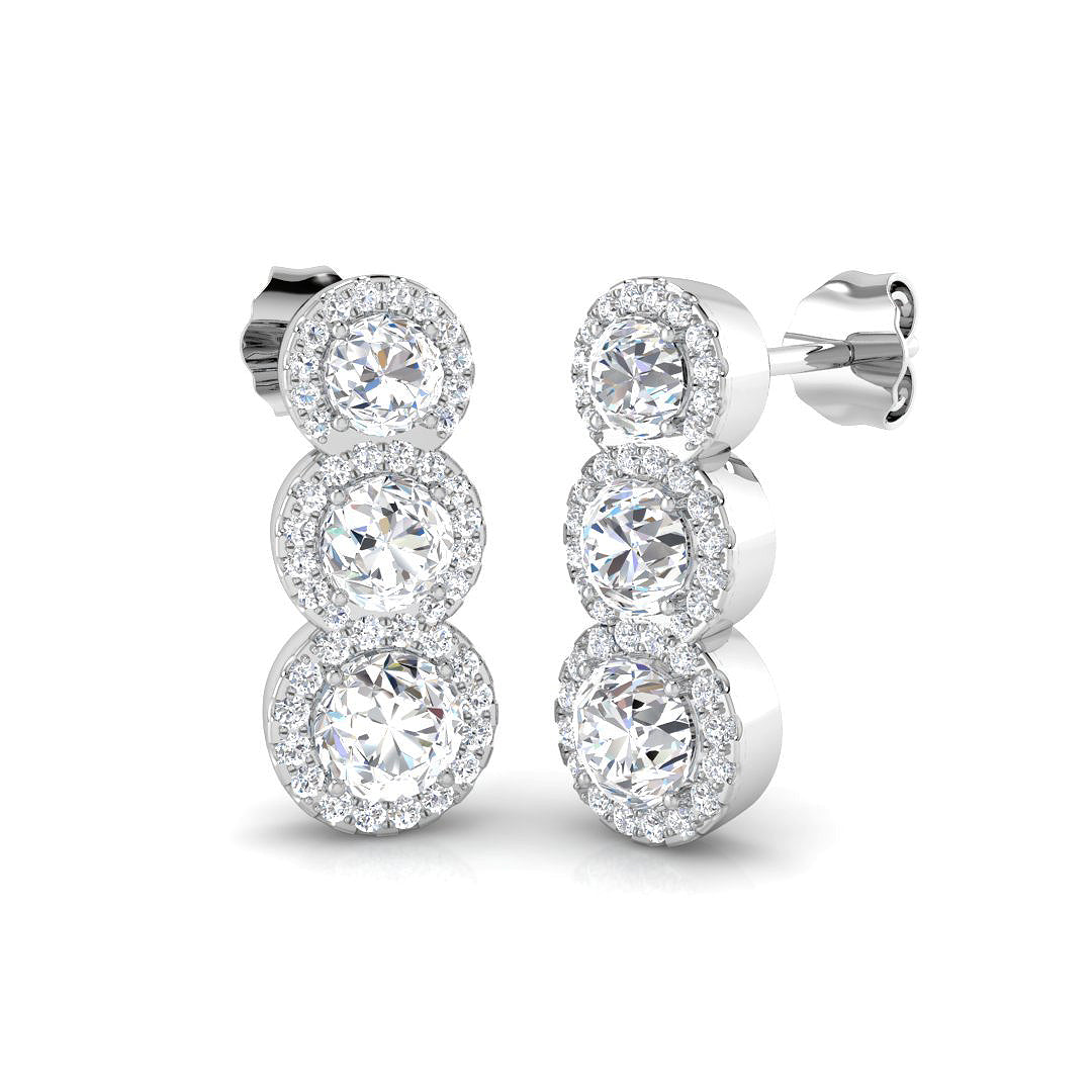 SE6377 — Earrings - 9k White Gold