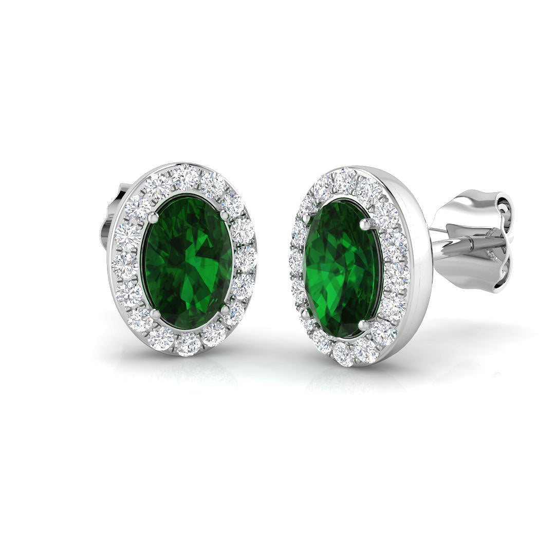 SE6380 — Earrings - 9k White Gold