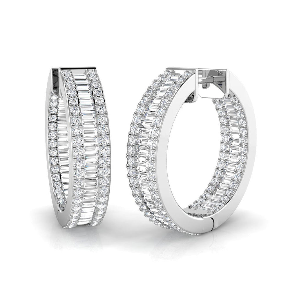 SE6383 — Earrings - 9k White Gold
