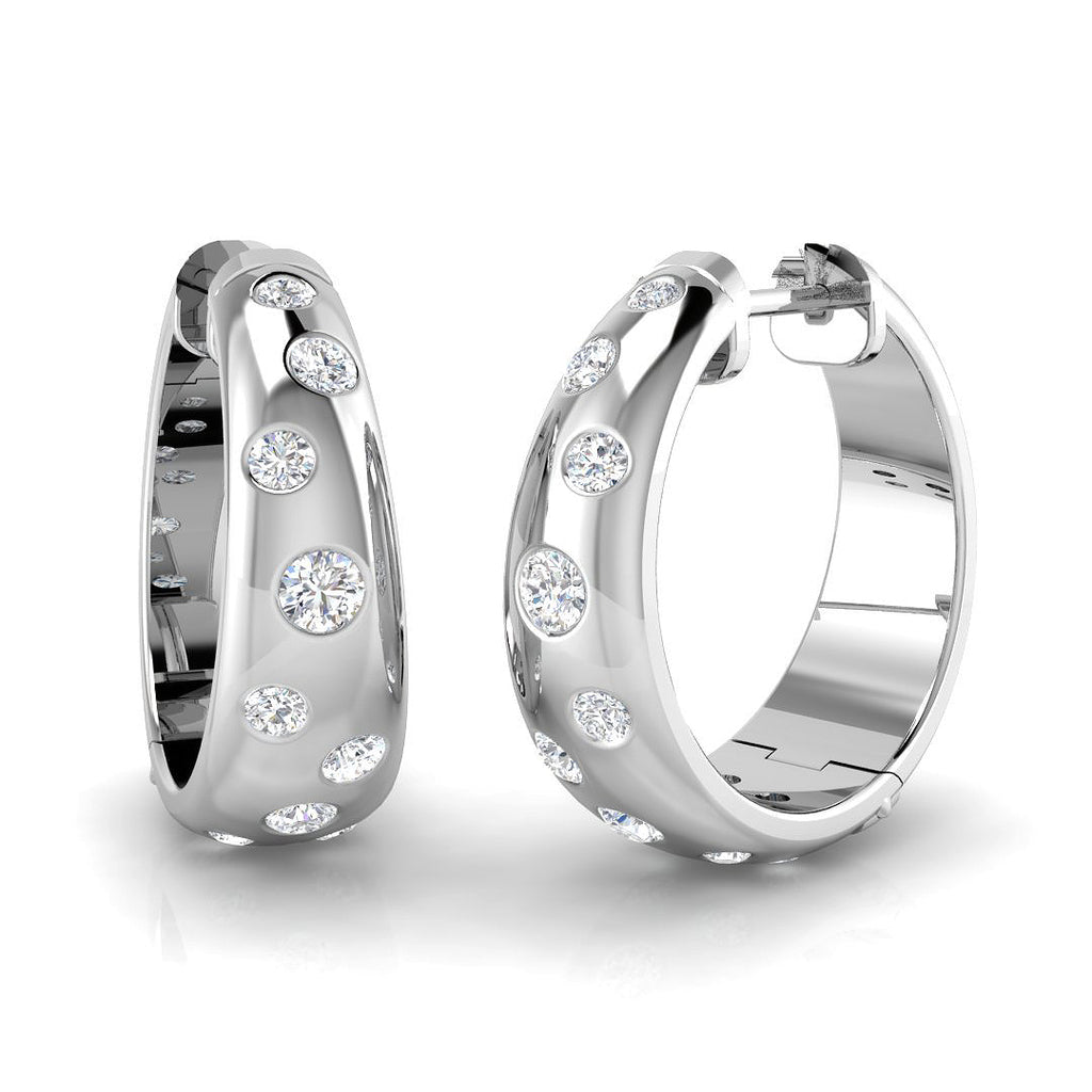 SE6387 — Earrings - 9k White Gold