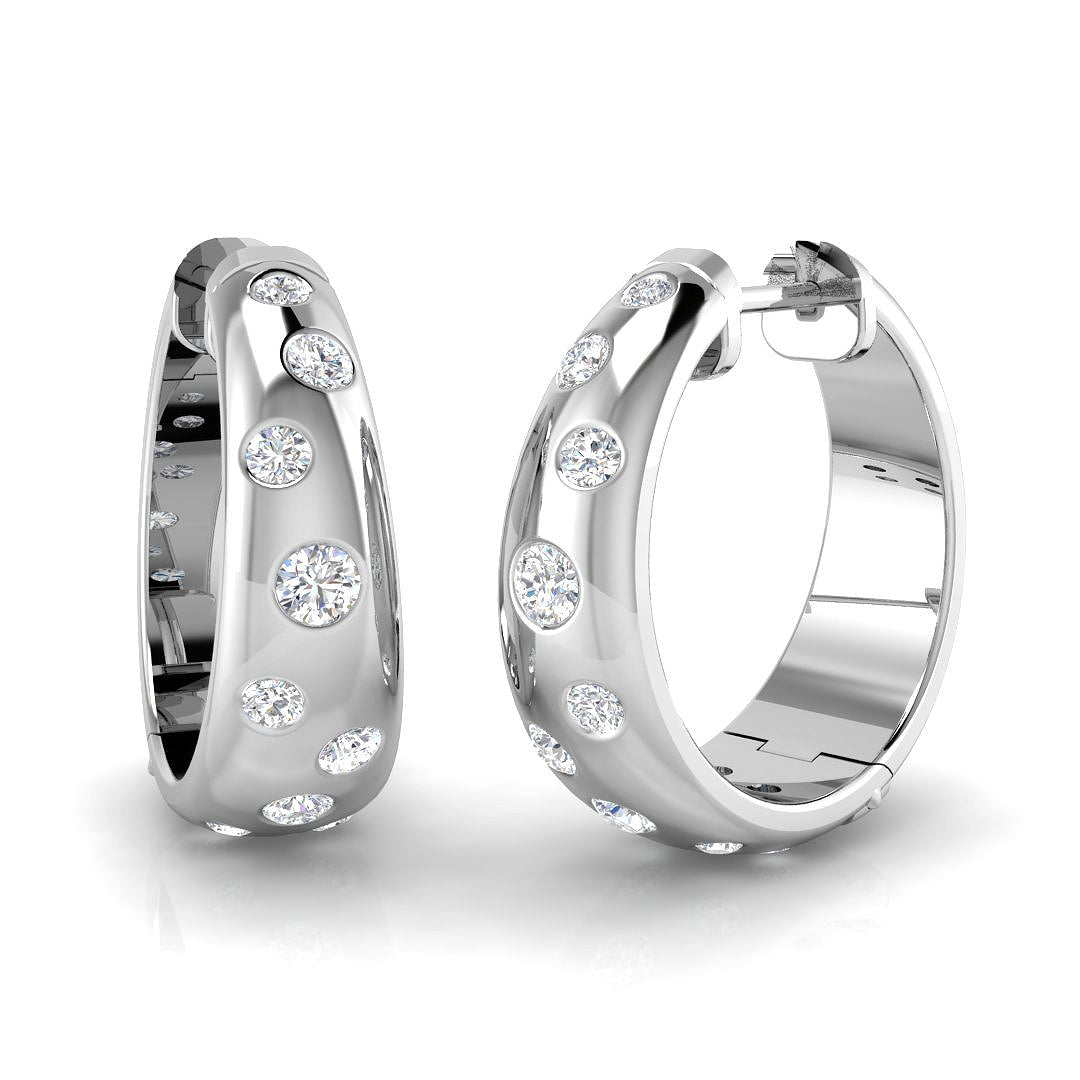 SE6387 — Earrings - 9k White Gold