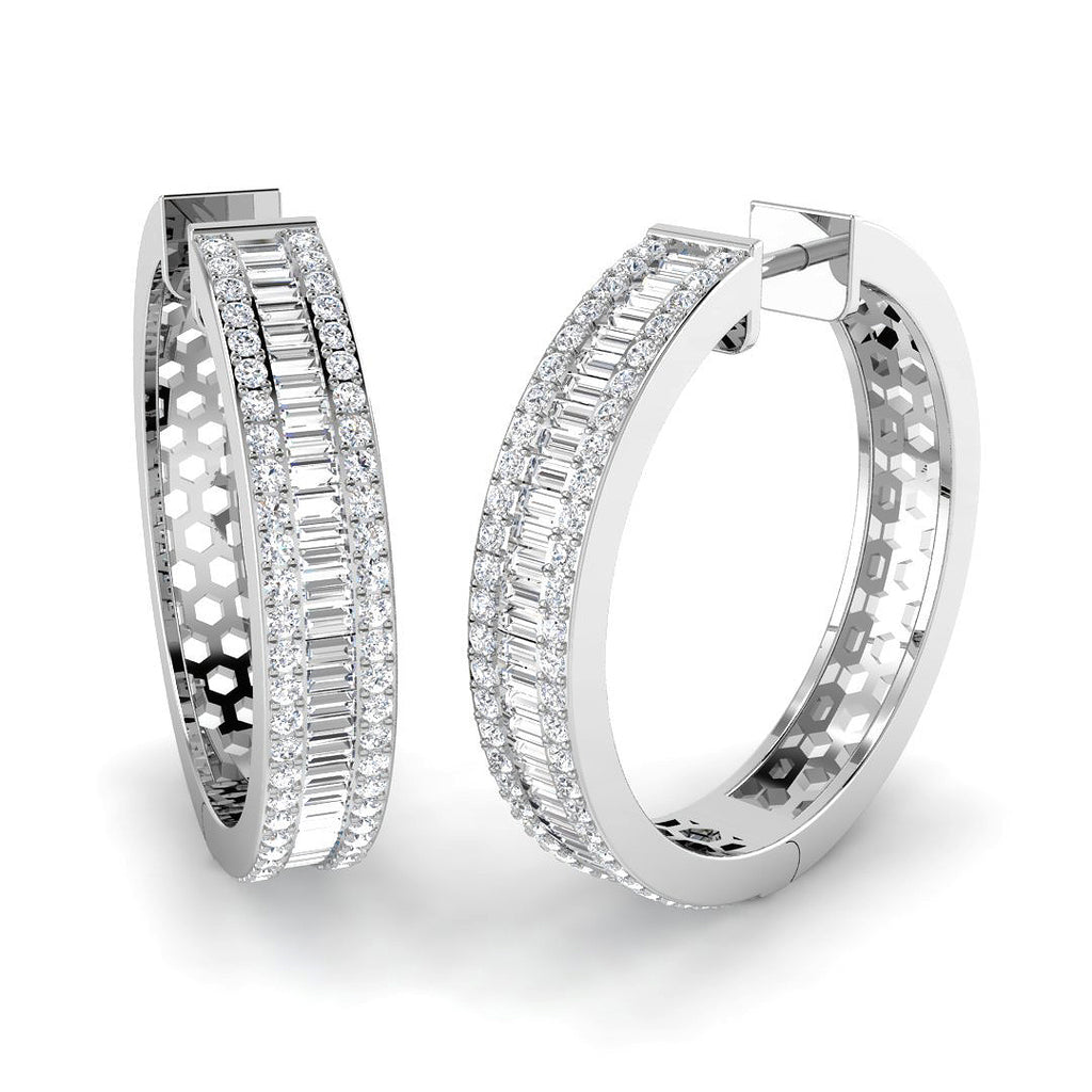 SE6389 — Earrings - 9k White Gold
