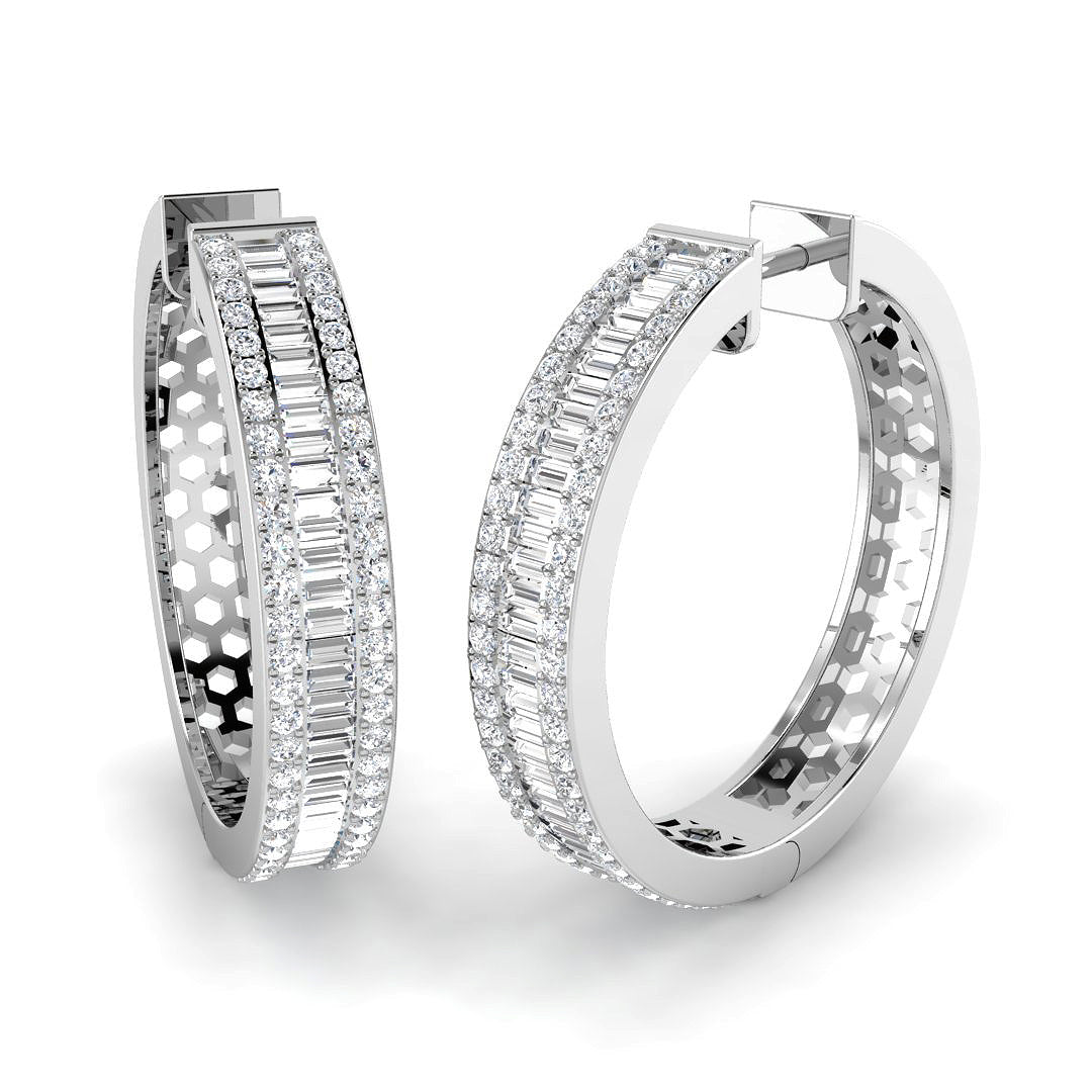 SE6389 — Earrings - 9k White Gold