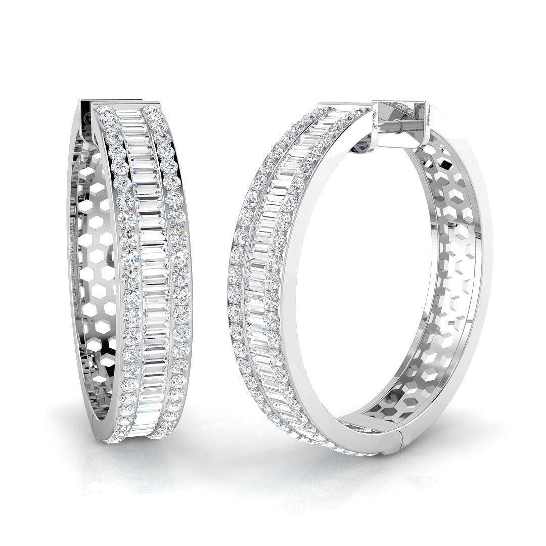 SE6390 — Earrings - 9k White Gold